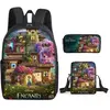 Lot de 3 pièces Sac à Dos, Trousse à crayons, Sac à Bandoulière pour E...