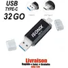 Isonix Clé USB - NO NAME - 32 Go - USB Type-C - USB 3.0 - Noir