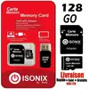 ISONIX Carte Mémoire Micro-sd 128 go Micro SDHC/SDXC + Adaptateur 100%...