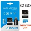 ISONIX Carte Mémoire Micro-sd 32 go Micro SDHC/SDXC + Adaptateur 100% ...