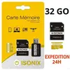 ISONIX Carte Mémoire Micro-sd 32 go Micro SDHC/SDXC + Adaptateur 100% ...