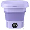 OEMG Mini Machine À Laver Pliante 8L Violet Violet Lumière Stérilisati...