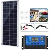 WELAN Kit Panneau Solaire 100W + Contrôleur de charge solaire 100A pou...