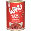 6x400g WOW Cat Adult Rind Pur Katzenfutter nass