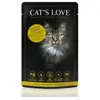 Cat's Love 12 x 85 g pour chat - veau, dinde