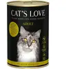 Cat's Love 6 x 400 g pour chat - veau, dinde