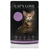 Cat's Love 12 x 85 g pour chat - saumon, poulet