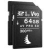 Angelbird Pack 2 Cartes AV Pro SD MK2 SDXC 64 Go UHS-II 2000x (300Mb/s...