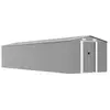 Abri de jardin en acier galvanisé - vidaXL - 257x990x181 cm - Gris - D...