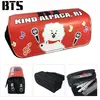 Trousse à crayon BTS Bangtan Boys Rouge 20x9x6.5cm