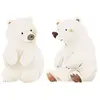 Decochic Sticker en vinyle XL ours de Noël blanc