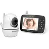 MAGICFOX BabyPhone 3.5" LCD - Rotation 360° - Caméra zoom 1080p - Surv...
