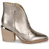 Alma en Pena. Bottines à talon pour femme, bronze, 37 EU