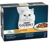 Lot mixte Gourmet Perle 12 x 85 g pour chat - Duo de la campagne