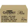 96x85g Jumbopack Gourmet Perle boeuf, poulet, saumon, thon - Pâtée pour chat