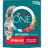 PURINA ONE Sterilcat Nourriture sèche Riche en boeuf pour Chat 1 Sachet de 750 g