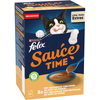 12x40g Felix Sauce Time au goût de poulet et de dinde pour chat