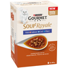 24x45g Gourmet Soup Royale sélection de poissons nourriture humide pou...