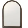Hannun Miroir arqué fabriqué artisanalement couleur marron