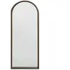 Hannun Miroir sur pied en forme d’arc couleur marron
