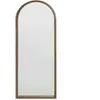 Hannun Miroir sur pied en forme d’arc couleur marron clair