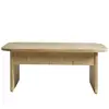 Hannun Table basse élévatrice en bois de sapin couleur naturel