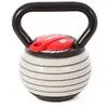 Kettlebell Softee - Poids réglable jusqu'à 9kg - Blanc/Noir/Rouge