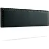 Moonia - Tête de lit rembourée Modena noire  - 145 cm T.U