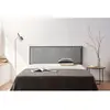 Moonia Tête de Lit Tapisée MODENA Aqualine 145x55x8 cm - Gris Clair -