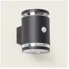 Applique Murale Extérieure Solaire LED 1W Aluminium avec Détecteur de ...