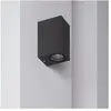 Ledkia - Applique Murale Extérieure Aluminium Miseno Gris Foncé Éclair...