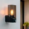 Ledkia Applique Murale Extérieure Avec Détecteur Pir Pelly Noir