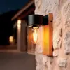 Applique Murale Extérieure Acier Inoxydable et Verre Isoba Noir