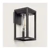 Applique Murale Extérieure Aluminium Ankari Noir