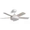 TECHBREY Efectoled - Ventilateur de Plafond Silencieux Patroclo Blanc ...