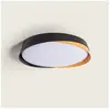 Ledkia Plafonnier Led 28w Rond Ø420 Mm Cct Sélectionnable Nil Noir
