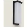 Ledkia - Applique Murale led Extérieure Aluminium Tyron 22W Noir Blanc...