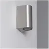 TECHBREY Applique Murale Aluminium Big Gala Éclairage Double Face Argent