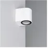 TechBrey Applique Murale Extérieure Gala Blanche Blanc 80 mm