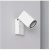 Techbrey Applique Murale Extérieure Aluminium Carrée Onuba Blanc 66 mm