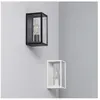 TECHBREY Ledkia - Applique Murale Extérieure Aluminium et Verre Atrium Noir