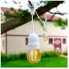 TECHBREY Guirlande Extérieure avec 8 Douilles E27 5.5m Blanche IP65 Blanc 5500 mm