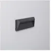 TECHBREY Balise Led Extérieure 2w En Saillie Au Mur Chester Blanc Froid 6000k