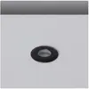 Spot Extérieur Led 1w Encastrable Au Sol 12v Dc Noir Tiziano Blanc Cha...