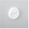 TechBrey Balise LED Extérieure 1W En Saillie au Mur Ronde Edulis Blanc...