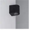LEDKIA Applique Murale Extérieure TECHBREY Gala Noire - LED - IP44 - 78x68x80 mm