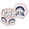 LANADECO Coffret de 14 boules de Noël rétro rois mages 7.5cm