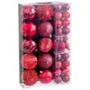 LANADECO Boules de Noël Rouge (50 Unités)