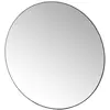 Unimasa Miroir mural rond en métal noir 49x49x4cm
