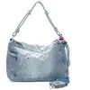 Desigual Sac à main bleu polyvalent pour femme avec bandoulières réglables